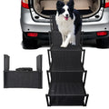 Aothey 5 Step Dog Stairs for Car,Foldable Dog Ramps for Large Dogs with Non Slip Surface, Portable Dog Steps for Cars and SUV, Truck, Support up to 200 Lbs