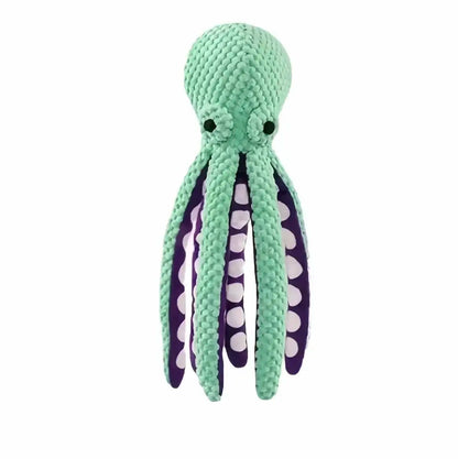 Interactive Plush Squeaky Dog Toy for All Sizes - Durable Soft Fabric Chew Toy for Indoor Play and Boredom Relief - MRWJ