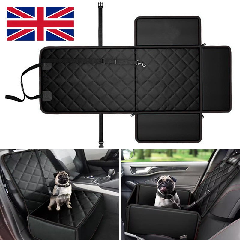Asiento Elevador de Coche para Perros con Cinturón e Impermeable