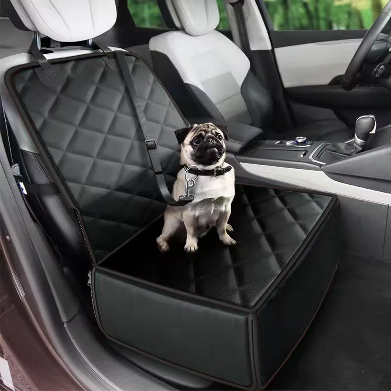 Asiento Elevador de Coche para Perros con Cinturón e Impermeable