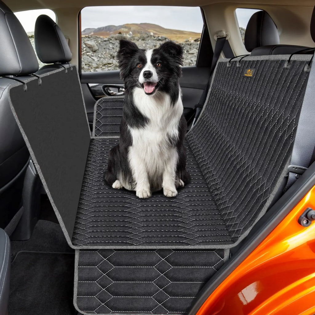 Dog Car Seat Cover,Waterproof Car Seat Covers for Dogs,Hammock 600D Heavy Duty Scratch Proof Nonslip Durable Soft Pet Back Seat Covers for Small or Mid-Size Sedans, Suvs and Trucks
