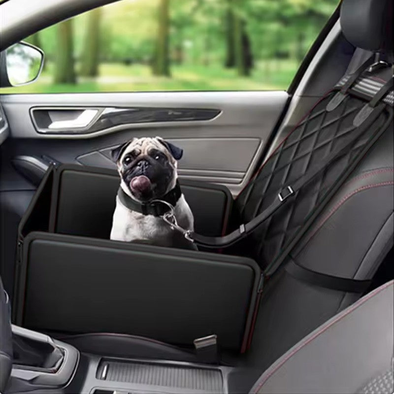 Asiento Elevador de Coche para Perros con Cinturón e Impermeable
