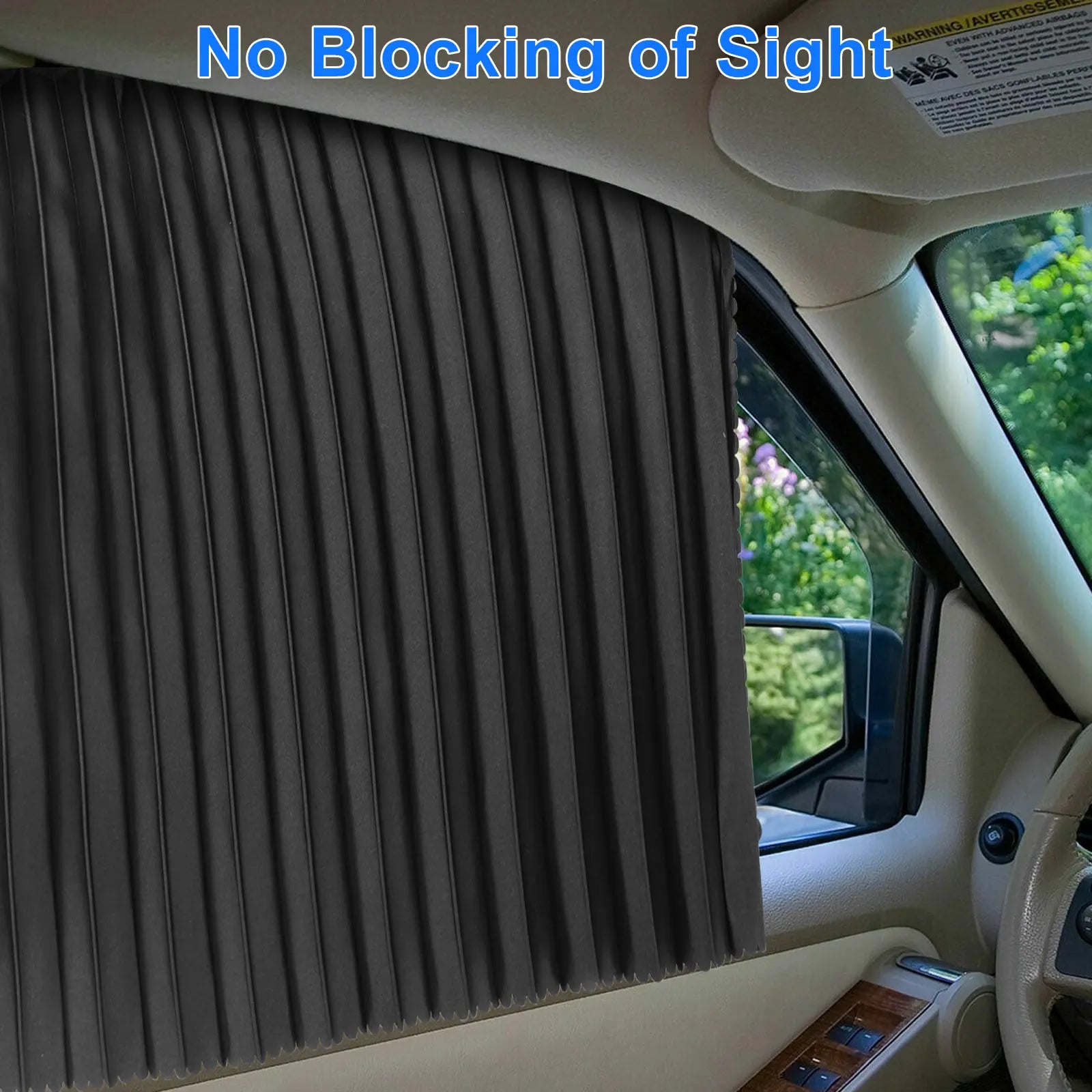 4 Pcs Magnetic Car Window Shades-Retractable Side Window Privacy Curtains,Side Strong-Light Blocking UV Protection Sun Blocker,Car Window Curtain